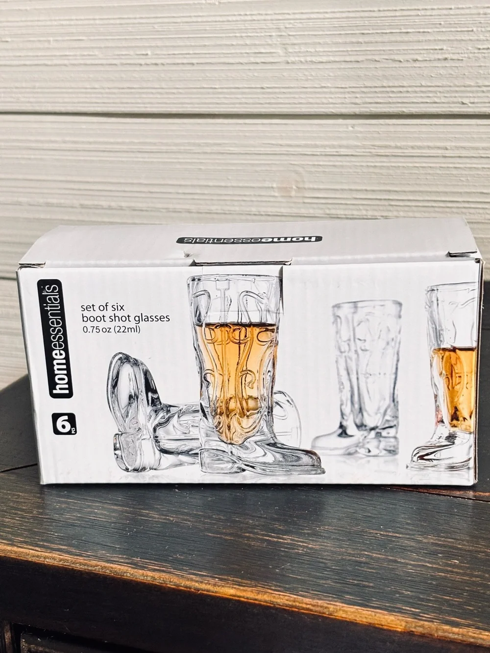 Home Essentials Set Of 6 Cowboy Boot Shot Glasses O.75oz WESTERN Party Gift NEW